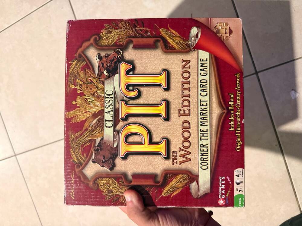 The Classic Pit Wood Edition Corner the Market Card Game